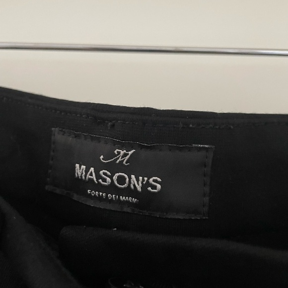 Mason’s New York Slim Stretch Trousers in Black Camo - Picture 7 of 11